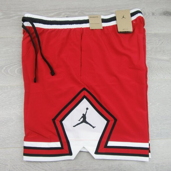 Jordan Dri-FIT Sport Diamond Basketball Shorts Mens Size Large Red NEW - Picture 2 of 12
